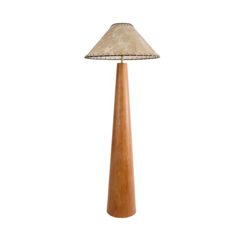 GLOBOSTAR® MASPALOMAS 02292 Boho Επιδαπέδιο Φωτιστικό με Ντουί 1 x E27 AC 220-240V IP20 - Καφέ & Μπεζ - Μ55 x Π55 x Υ145cm