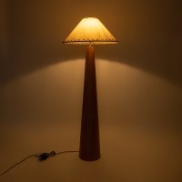 GLOBOSTAR® MASPALOMAS 02292 Boho Επιδαπέδιο Φωτιστικό με Ντουί 1 x E27 AC 220-240V IP20 - Καφέ & Μπεζ - Μ55 x Π55 x Υ145cm