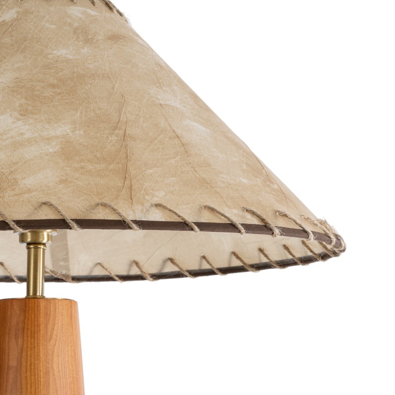 GLOBOSTAR® MASPALOMAS 02292 Boho Επιδαπέδιο Φωτιστικό με Ντουί 1 x E27 AC 220-240V IP20 - Καφέ & Μπεζ - Μ55 x Π55 x Υ145cm