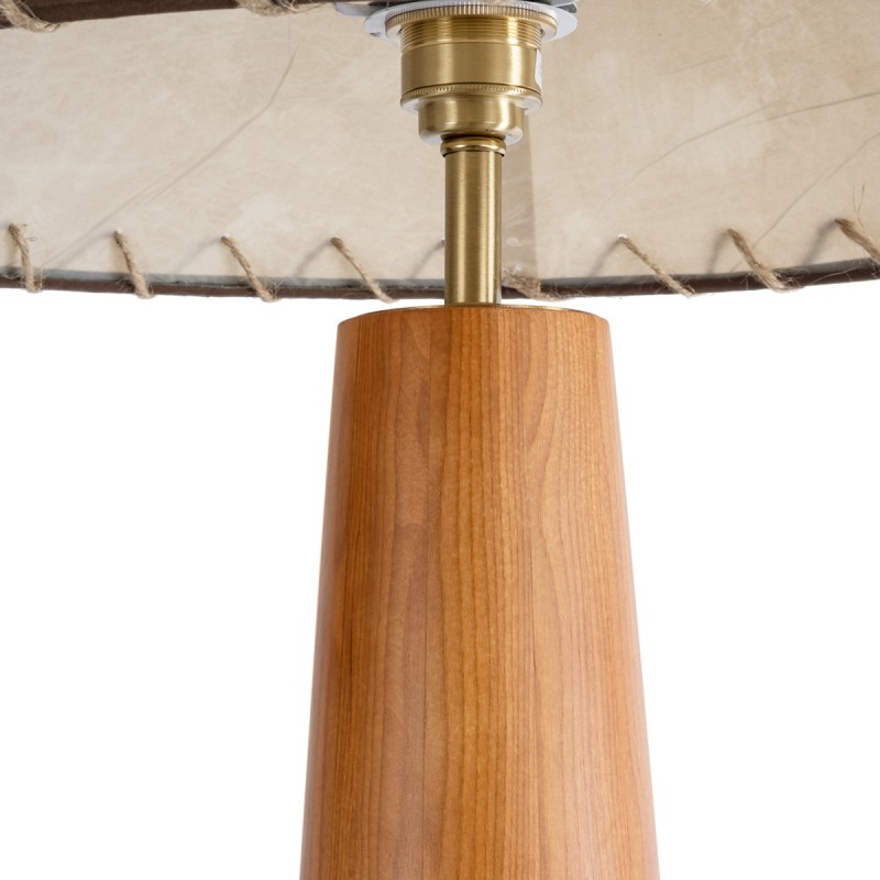GLOBOSTAR® MASPALOMAS 02292 Boho Επιδαπέδιο Φωτιστικό με Ντουί 1 x E27 AC 220-240V IP20 - Καφέ & Μπεζ - Μ55 x Π55 x Υ145cm