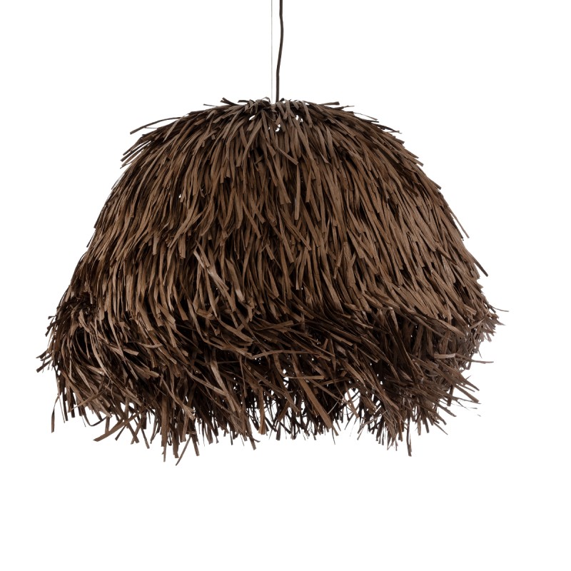 GLOBOSTAR® GUADELOUPE 02294 Boho Κρεμαστό Φωτιστικό Οροφής με Ντουί 1 x E27 AC 220-240V IP20 - Καφέ - Μ80 x Π80 x Υ60cm