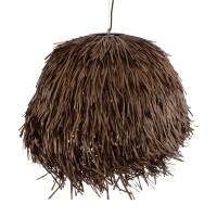 GLOBOSTAR® GUADELOUPE 02294 Boho Κρεμαστό Φωτιστικό Οροφής με Ντουί 1 x E27 AC 220-240V IP20 - Καφέ - Μ80 x Π80 x Υ60cm