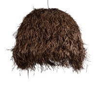 GLOBOSTAR® GUADELOUPE 02295 Boho Κρεμαστό Φωτιστικό Οροφής με Ντουί 1 x E27 AC 220-240V IP20 - Καφέ - Μ120 x Π120 x Υ100cm