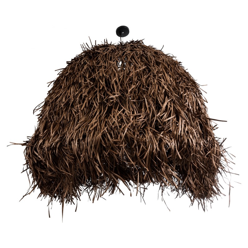GLOBOSTAR® GUADELOUPE 02295 Boho Κρεμαστό Φωτιστικό Οροφής με Ντουί 1 x E27 AC 220-240V IP20 - Καφέ - Μ120 x Π120 x Υ100cm
