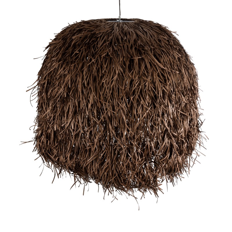 GLOBOSTAR® GUADELOUPE 02295 Boho Κρεμαστό Φωτιστικό Οροφής με Ντουί 1 x E27 AC 220-240V IP20 - Καφέ - Μ120 x Π120 x Υ100cm