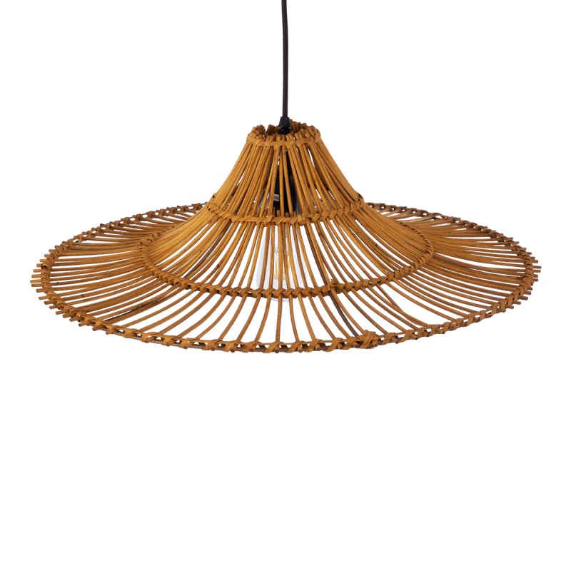 GLOBOSTAR® PALERMO 02310 Boho Κρεμαστό Φωτιστικό Οροφής με Ντουί 1 x E27 AC 220-240V IP20 - Καφέ - Μ60 x Π60 x Υ18cm