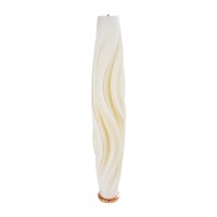 GLOBOSTAR® CERULEAN 02312 Μοντέρνο Επιδαπέδιο Φωτιστικό με Ντουί 1 x E27 AC 220-240V IP20 - Μπεζ & Λευκό - Μ30 x Π30 x Υ155cm