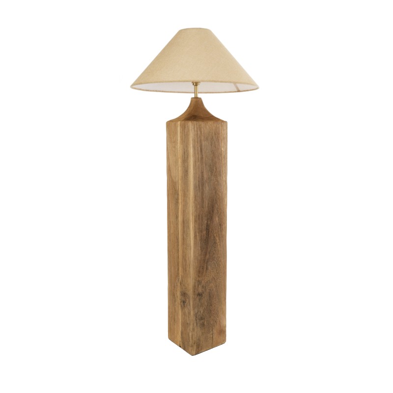 GLOBOSTAR® LAFRONTERA 02314 Boho Επιδαπέδιο Φωτιστικό με Ντουί 1 x E27 AC 220-240V IP20 - Καφέ & Μπεζ - Μ55 x Π55 x Υ140cm