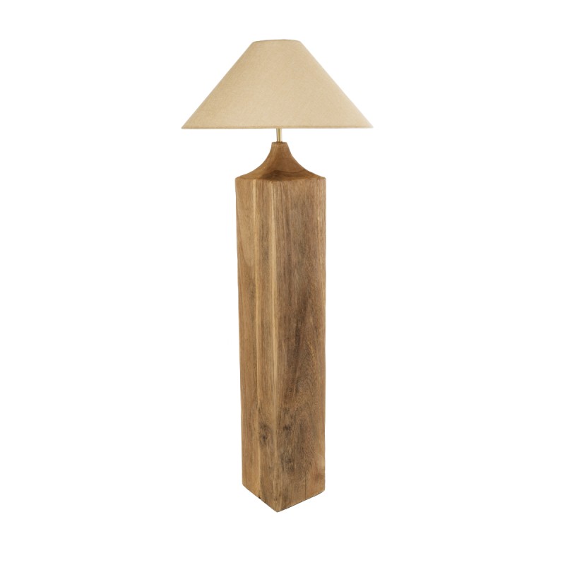 GLOBOSTAR® LAFRONTERA 02314 Boho Επιδαπέδιο Φωτιστικό με Ντουί 1 x E27 AC 220-240V IP20 - Καφέ & Μπεζ - Μ55 x Π55 x Υ140cm