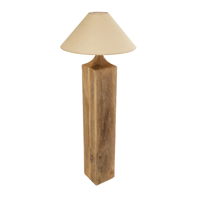 GLOBOSTAR® LAFRONTERA 02314 Boho Επιδαπέδιο Φωτιστικό με Ντουί 1 x E27 AC 220-240V IP20 - Καφέ & Μπεζ - Μ55 x Π55 x Υ140cm