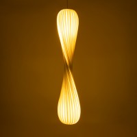 GLOBOSTAR® PRAIA 02317 Μοντέρνο Κρεμαστό Φωτιστικό Οροφής με Ντουί 2 x E27 AC 220-240V IP20 - Μπεζ & Λευκό - Μ25 x Π25 x Υ145cm
