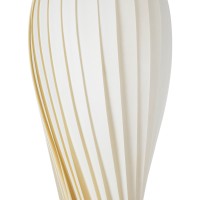 GLOBOSTAR® PRAIA 02317 Μοντέρνο Κρεμαστό Φωτιστικό Οροφής με Ντουί 2 x E27 AC 220-240V IP20 - Μπεζ & Λευκό - Μ25 x Π25 x Υ145cm