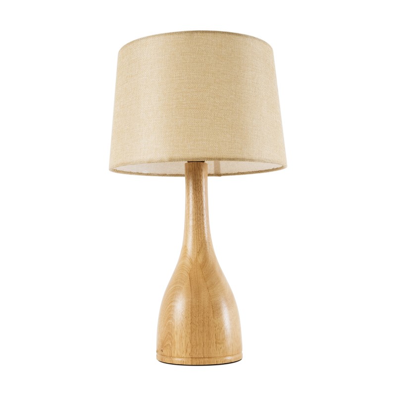 GLOBOSTAR® BERKBAY 02319 Boho Επιτραπέζιο Φωτιστικό Πορτατίφ με Ντουί 1 x E27 AC 220-240V IP20 - Μπεζ - Μ32 x Π32 x Υ55cm