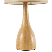 GLOBOSTAR® BERKBAY 02319 Boho Επιτραπέζιο Φωτιστικό Πορτατίφ με Ντουί 1 x E27 AC 220-240V IP20 - Μπεζ - Μ32 x Π32 x Υ55cm