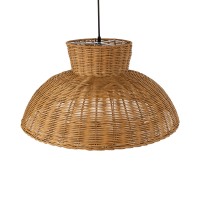 GLOBOSTAR® MALABO 02328 Boho Κρεμαστό Φωτιστικό Οροφής με Ντουί 1 x E27 AC 220-240V IP20 - Καφέ - Μ60 x Π60 x Υ31cm