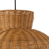 GLOBOSTAR® MALABO 02328 Boho Κρεμαστό Φωτιστικό Οροφής με Ντουί 1 x E27 AC 220-240V IP20 - Καφέ - Μ60 x Π60 x Υ31cm