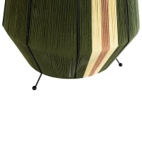 GLOBOSTAR® SALERNO 02332 Boho Επιδαπέδιο Φωτιστικό με Ντουί 1 x E27 AC 220-240V IP20 - Πράσινο & Μπεζ - Μ50 x Π50 x Υ70cm