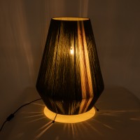 GLOBOSTAR® SALERNO 02332 Boho Επιδαπέδιο Φωτιστικό με Ντουί 1 x E27 AC 220-240V IP20 - Πράσινο & Μπεζ - Μ50 x Π50 x Υ70cm