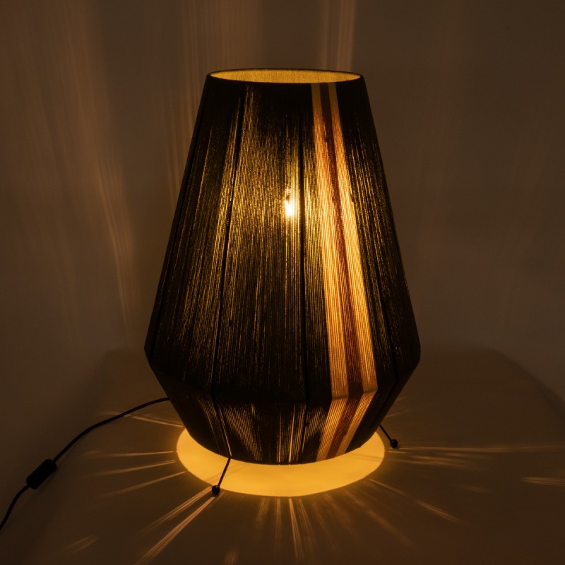 GLOBOSTAR® SALERNO 02332 Boho Επιδαπέδιο Φωτιστικό με Ντουί 1 x E27 AC 220-240V IP20 - Πράσινο & Μπεζ - Μ50 x Π50 x Υ70cm