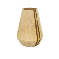 GLOBOSTAR® SALERNO 02334 Boho Κρεμαστό Φωτιστικό Οροφής με Ντουί 1 x E27 AC 220-240V IP20 - Μπεζ & Καφέ - Μ50 x Π50 x Υ60cm