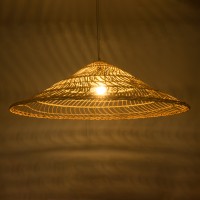 GLOBOSTAR® KAIA 02348 Boho Κρεμαστό Φωτιστικό Οροφής με Ντουί 1 x E27 AC 220-240V IP20 - Μπεζ - Μ100 x Π100 x Υ30cm