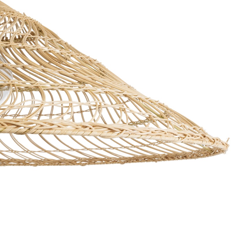 GLOBOSTAR® KAIA 02348 Boho Κρεμαστό Φωτιστικό Οροφής με Ντουί 1 x E27 AC 220-240V IP20 - Μπεζ - Μ100 x Π100 x Υ30cm