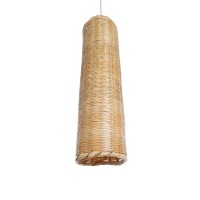 GLOBOSTAR® WAIKIKI 02349 Boho Κρεμαστό Φωτιστικό Οροφής με Ντουί 1 x E27 AC 220-240V IP20 - Μπεζ - Μ20 x Π20 x Υ80cm
