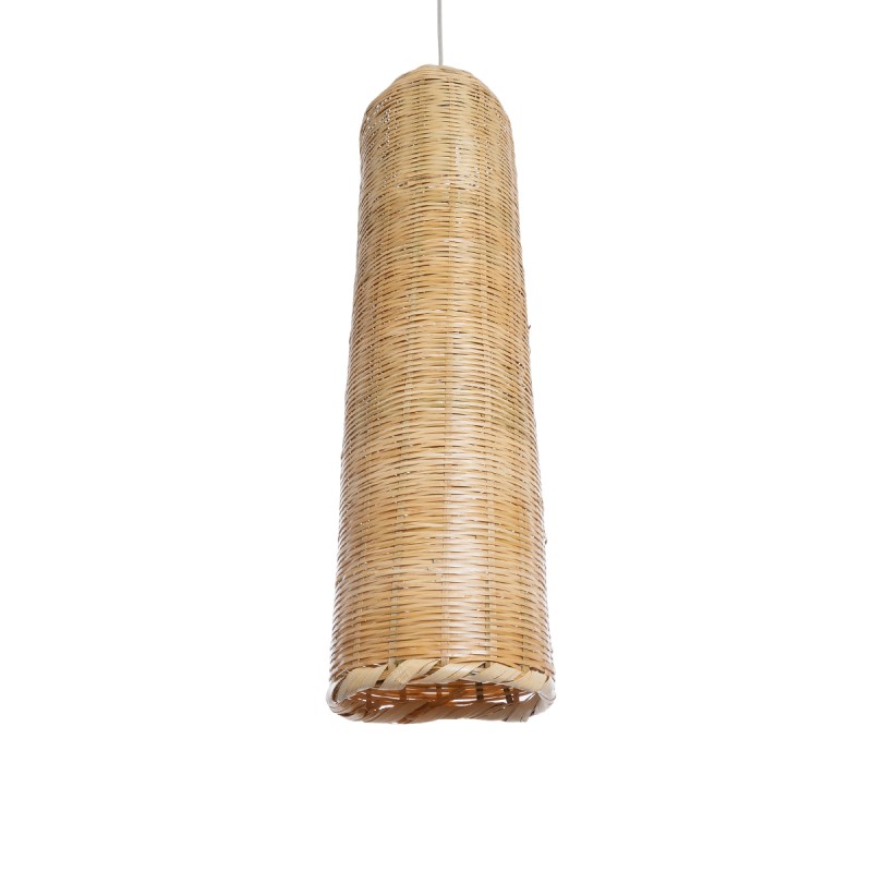 GLOBOSTAR® WAIKIKI 02349 Boho Κρεμαστό Φωτιστικό Οροφής με Ντουί 1 x E27 AC 220-240V IP20 - Μπεζ - Μ20 x Π20 x Υ80cm