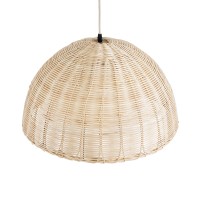 GLOBOSTAR® MONTANA 02378 Boho Κρεμαστό Φωτιστικό Οροφής με Ντουί 1 x E27 AC 220-240V IP20 - Μπεζ - Μ50 x Π50 x Υ25cm