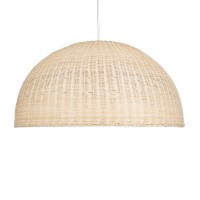 GLOBOSTAR® MONTANA 02380 Boho Κρεμαστό Φωτιστικό Οροφής με Ντουί 1 x E27 AC 220-240V IP20 - Μπεζ - Μ120 x Π120 x Υ60cm