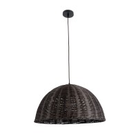 GLOBOSTAR® MONTANA 02381 Boho Κρεμαστό Φωτιστικό Οροφής με Ντουί 1 x E27 AC 220-240V IP20 - Καφέ - Μ50 x Π50 x Υ25cm