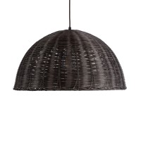 GLOBOSTAR® MONTANA 02381 Boho Κρεμαστό Φωτιστικό Οροφής με Ντουί 1 x E27 AC 220-240V IP20 - Καφέ - Μ50 x Π50 x Υ25cm