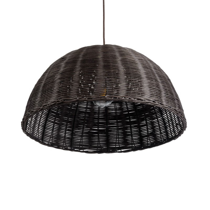 GLOBOSTAR® MONTANA 02381 Boho Κρεμαστό Φωτιστικό Οροφής με Ντουί 1 x E27 AC 220-240V IP20 - Καφέ - Μ50 x Π50 x Υ25cm