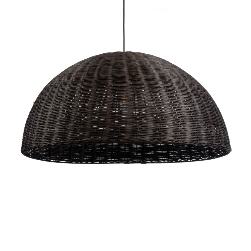 GLOBOSTAR® MONTANA 02382 Boho Κρεμαστό Φωτιστικό Οροφής με Ντουί 1 x E27 AC 220-240V IP20 - Καφέ - Μ80 x Π80 x Υ40cm