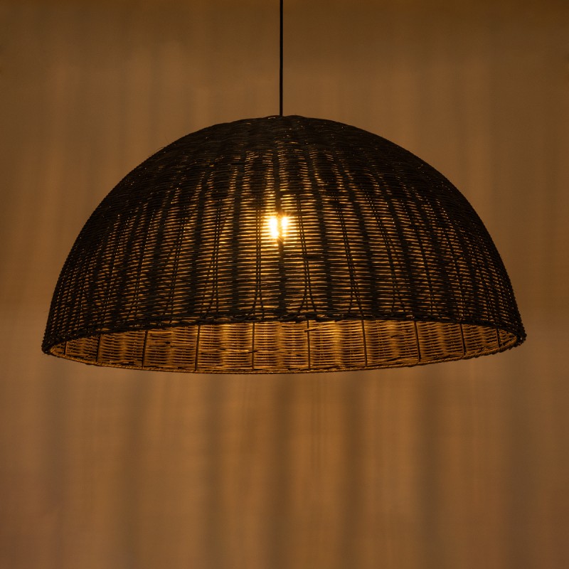 GLOBOSTAR® MONTANA 02382 Boho Κρεμαστό Φωτιστικό Οροφής με Ντουί 1 x E27 AC 220-240V IP20 - Καφέ - Μ80 x Π80 x Υ40cm