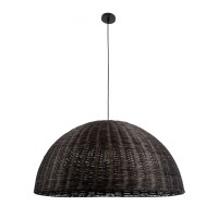 GLOBOSTAR® MONTANA 02382 Boho Κρεμαστό Φωτιστικό Οροφής με Ντουί 1 x E27 AC 220-240V IP20 - Καφέ - Μ80 x Π80 x Υ40cm
