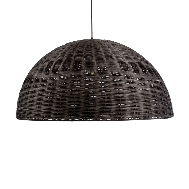 GLOBOSTAR® MONTANA 02382 Boho Κρεμαστό Φωτιστικό Οροφής με Ντουί 1 x E27 AC 220-240V IP20 - Καφέ - Μ80 x Π80 x Υ40cm