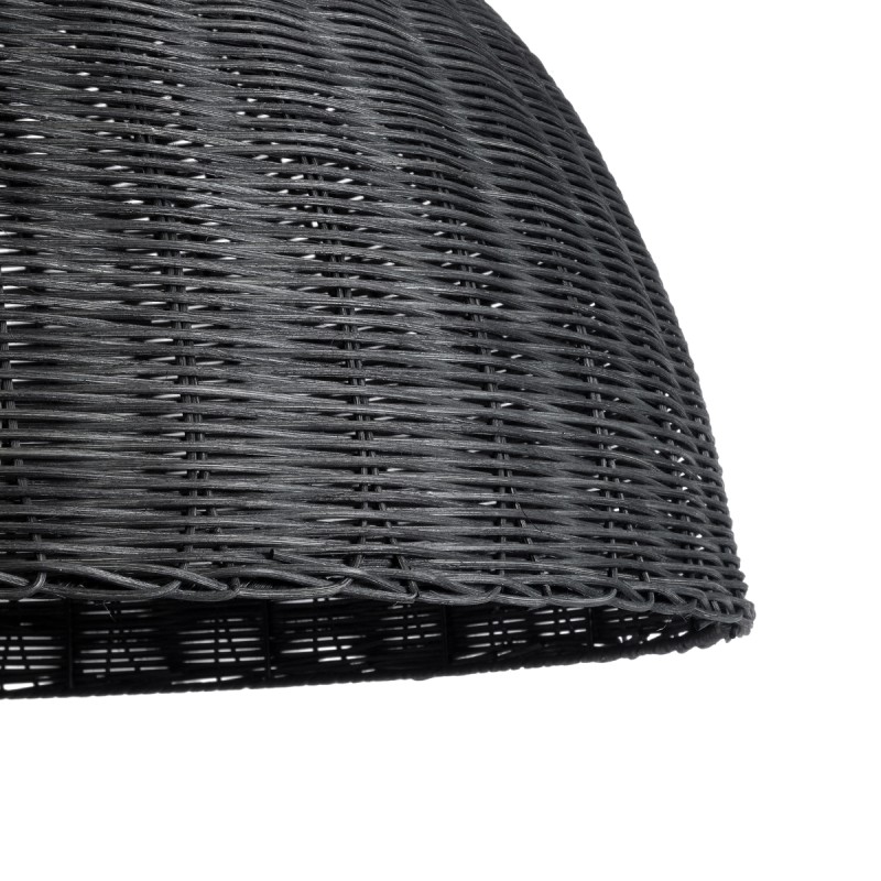 GLOBOSTAR® MONTANA 02384 Boho Κρεμαστό Φωτιστικό Οροφής με Ντουί 1 x E27 AC 220-240V IP20 - Μαύρο - Μ80 x Π80 x Υ40cm