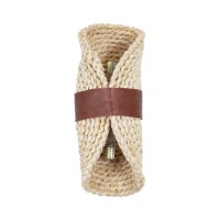 GLOBOSTAR® GUAVA 02385 Boho Φωτιστικό Τοίχου - Απλίκα με Ντουί 2 x G9 AC 220-240V IP20 - Μπεζ & Καφέ - Μ11 x Π13 x Υ30cm