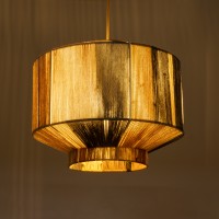 GLOBOSTAR® SALERNO 02388 Boho Κρεμαστό Φωτιστικό Οροφής με Ντουί 1 x E27 AC 220-240V IP20 - Πολύχρωμο - Μ40 x Π40 x Υ35cm