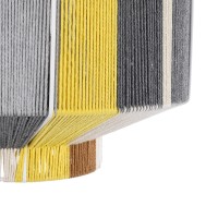 GLOBOSTAR® SALERNO 02388 Boho Κρεμαστό Φωτιστικό Οροφής με Ντουί 1 x E27 AC 220-240V IP20 - Πολύχρωμο - Μ40 x Π40 x Υ35cm