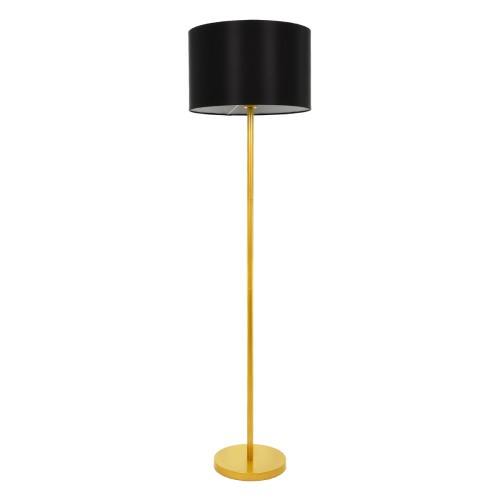 GLOBOSTAR® ASHLEY 00825 Μοντέρνο Επιδαπέδιο Φωτιστικό με Ντουί 1 x E27 AC 220-240V IP20 - Μαύρο & Χρυσό - Μ40 x Π40 x Υ148cm