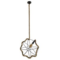 GLOBOSTAR® BRADLEY 10001329 Vintage Κρεμαστό Φωτιστικό Οροφής με Ντουί 1 x E27 AC 220-240V IP20 - Πολύχρωμο - Μ42 x Π42 x Υ42cm