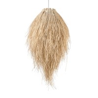 GLOBOSTAR® ARCHIPELAGO 01747 Boho Κρεμαστό Φωτιστικό Οροφής με Ντουί 1 x E27 AC 220-240V IP20 - Μπεζ - Μ30 x Π30 x Υ63cm