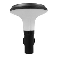 GLOBOSTAR® SOLARTIS 12129 Μοντέρνο Φωτιστικό Τοίχου - Απλίκα LED 10W 1000lm 180° με Ενσωματωμένο Φωτοβολταϊκό Panel 6V 5W & Επαναφορτιζόμενη Μπαταρία Li-ion 3.2V 6000mAh με Αισθητήρα Ημέρας-Νύχτας Αδιάβροχο IP65 Ψυχρό Λευκό 6000K - Γκρι Ανθρακί - Μ26