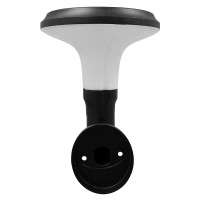 GLOBOSTAR® SOLARTIS 12129 Μοντέρνο Φωτιστικό Τοίχου - Απλίκα LED 10W 1000lm 180° με Ενσωματωμένο Φωτοβολταϊκό Panel 6V 5W & Επαναφορτιζόμενη Μπαταρία Li-ion 3.2V 6000mAh με Αισθητήρα Ημέρας-Νύχτας Αδιάβροχο IP65 Ψυχρό Λευκό 6000K - Γκρι Ανθρακί - Μ26
