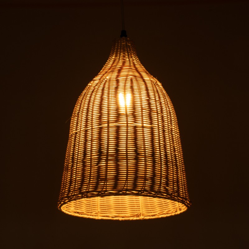 GLOBOSTAR® BAHAMAS 01202 Boho Κρεμαστό Φωτιστικό Οροφής με Ντουί 1 x E27 AC 220-240V IP20 - Μπεζ - Μ30 x Π30 x Υ40cm