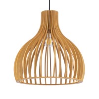GLOBOSTAR® SCANDINAVIA 01697 Boho Κρεμαστό Φωτιστικό Οροφής με Ντουί 1 x E27 AC 220-240V IP20 - Μπεζ - Μ35 x Π35 x Υ35cm