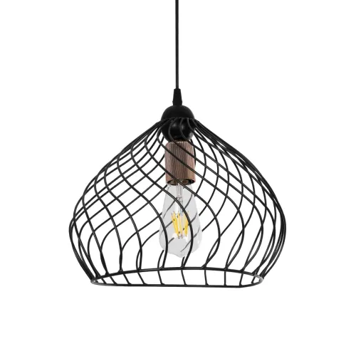 GLOBOSTAR® STARLA 201-0013 Vintage Κρεμαστό Φωτιστικό Οροφής με Ντουί 1 x E27 AC 220-240V IP20 - Μαύρο & Ροζ Χρυσό - Μ31 x Π31 x Υ30cm