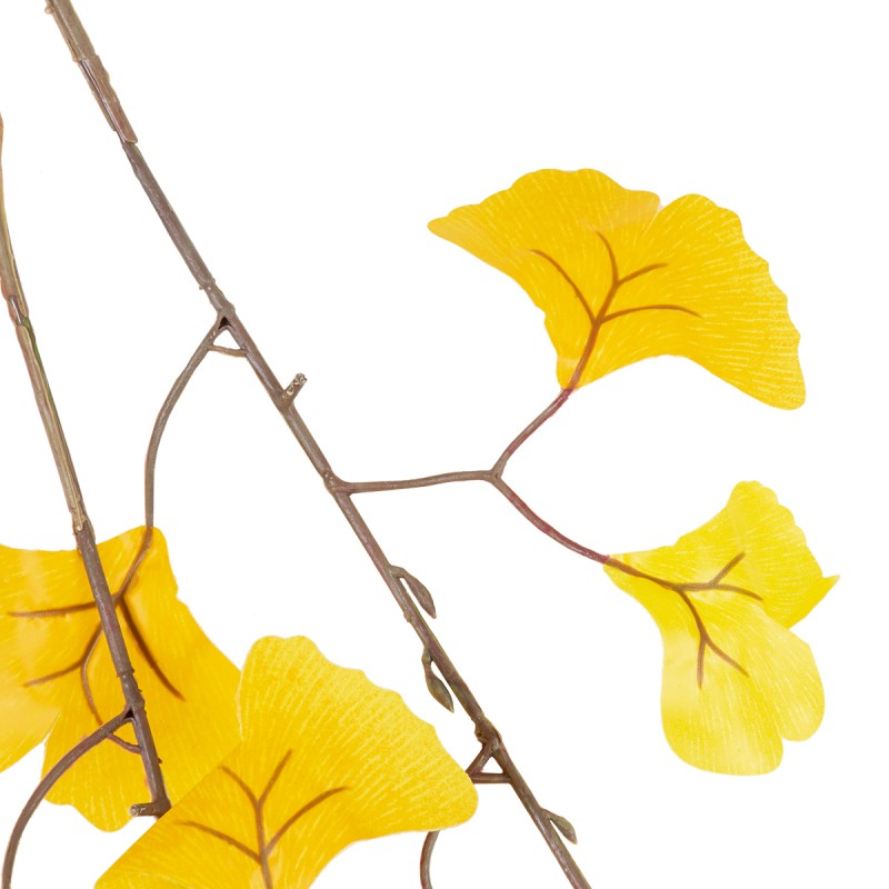 GloboStar® Artificial Garden GINKGO BRANCH 20229 10 x Τεχνητά Διακοσμητικά Κλαδία Γκίγκο Π50 x Υ65cm